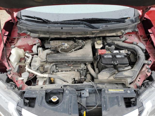 JN8AT2MT8HW389821 - 2017 NISSAN ROGUE S RED photo 11