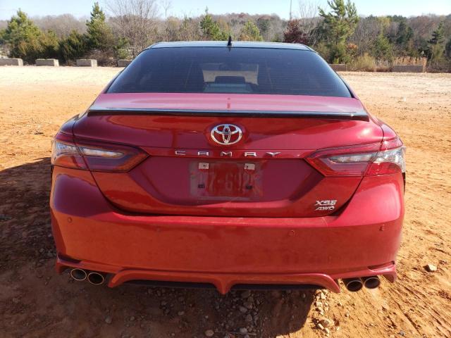 4T1K61BK2MU022944 - 2021 TOYOTA CAMRY XSE RED photo 6