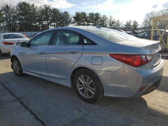 5NPEB4AC5EH859594 - 2014 HYUNDAI SONATA GLS BLUE photo 2