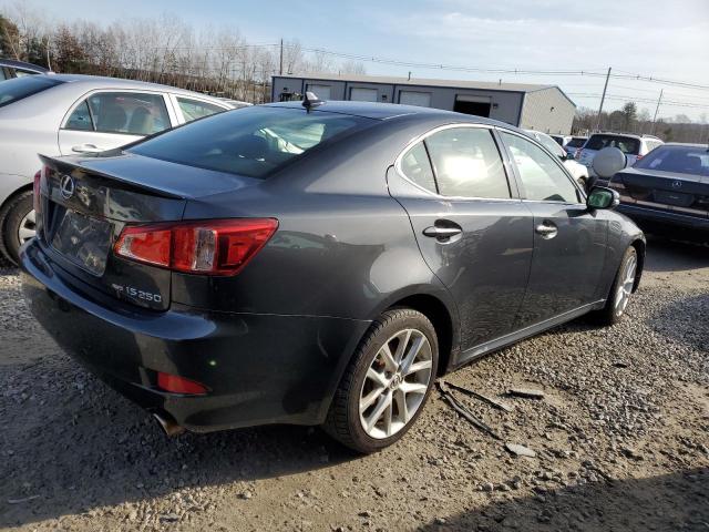 JTHCF5C24B5048594 - 2011 LEXUS IS 250 GRAY photo 3