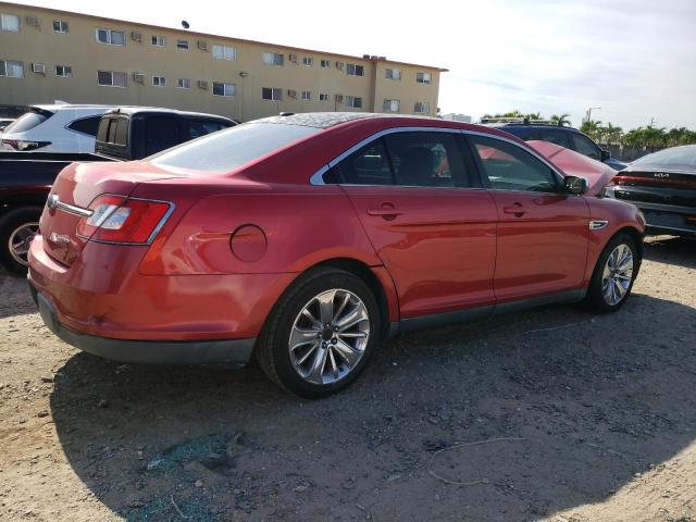 1FAHP2FW7AG123752 - 2010 FORD TAURUS LIMITED RED photo 3