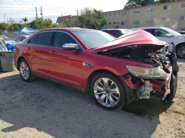 1FAHP2FW7AG123752 - 2010 FORD TAURUS LIMITED RED photo 4