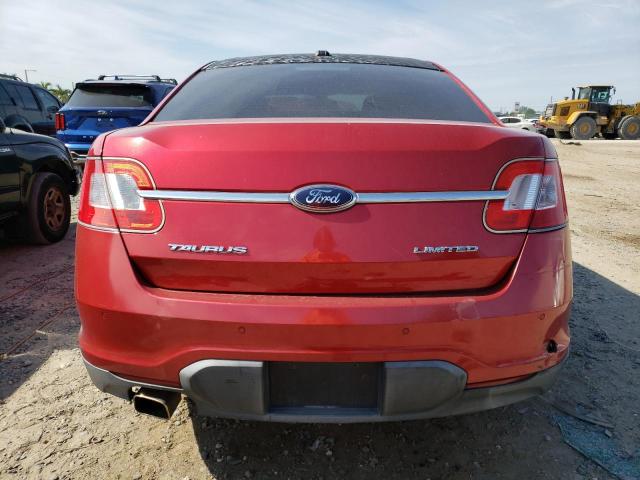 1FAHP2FW7AG123752 - 2010 FORD TAURUS LIMITED RED photo 6