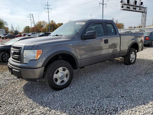 1FTEX1EM9EFC18798 - 2014 FORD F150 SUPER CAB GRAY photo 1