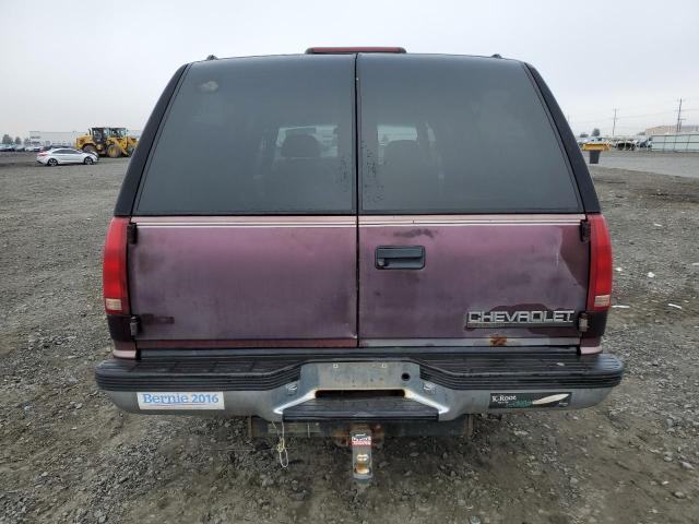 1GNFK16R0TJ380110 - 1996 CHEVROLET SUBURBAN K1500 BURGUNDY photo 6