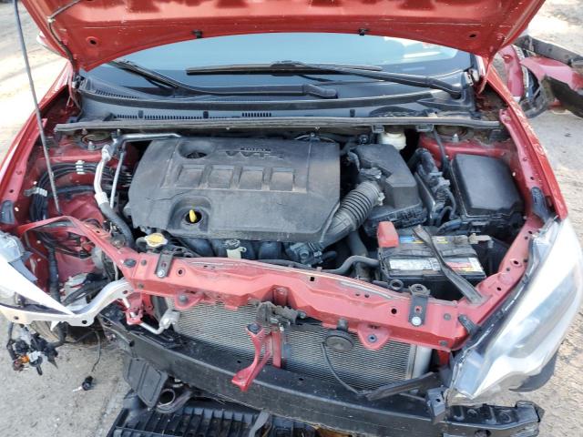 2T1BURHE2FC331467 - 2015 TOYOTA COROLLA L RED photo 11