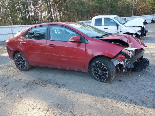 2T1BURHE2FC331467 - 2015 TOYOTA COROLLA L RED photo 4