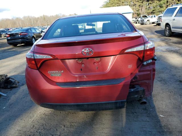 2T1BURHE2FC331467 - 2015 TOYOTA COROLLA L RED photo 6