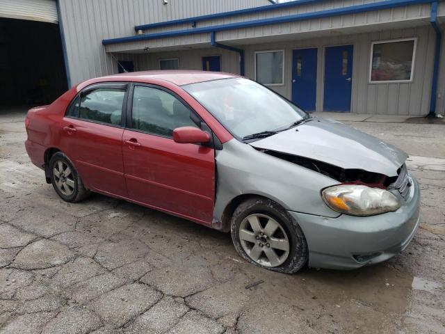 2T1BR30E77C752760 - 2007 TOYOTA COROLLA CE RED photo 4