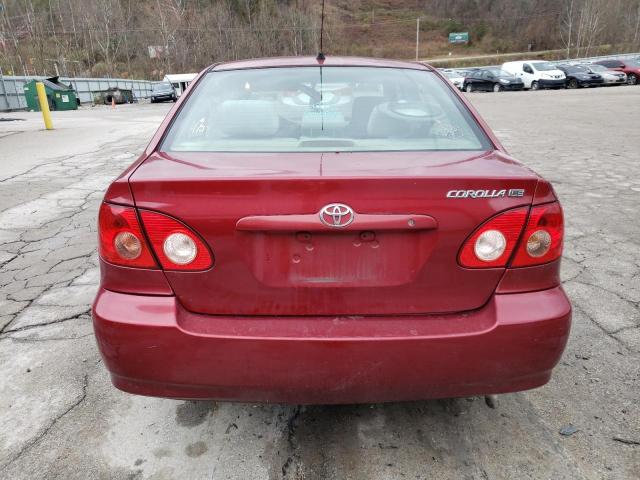 2T1BR30E77C752760 - 2007 TOYOTA COROLLA CE RED photo 6