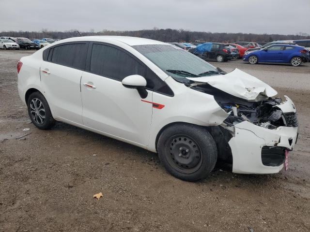 KNADM4A39E6387686 - 2014 KIA RIO LX WHITE photo 4