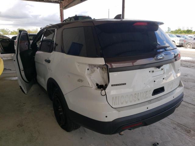 1FM5K8AT5HGB07891 - 2017 FORD EXPLORER POLICE INTERCEPTOR أبيض صورة 3