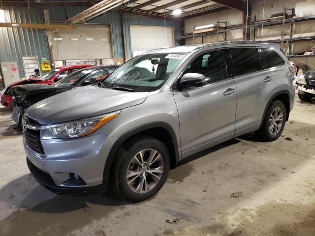 5TDJKRFHXFS219084 - 2015 TOYOTA HIGHLANDER XLE SILVER photo 1
