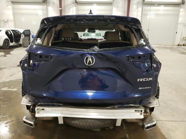 5J8TC2H39NL000701 - 2022 ACURA RDX BLUE photo 6