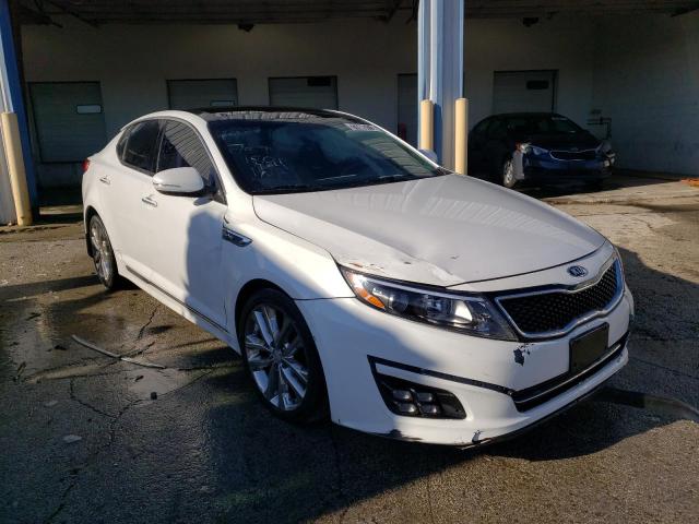 5XXGR4A66EG342685 - 2014 KIA OPTIMA SX WHITE photo 4