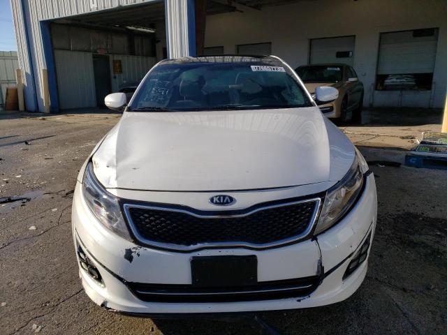 5XXGR4A66EG342685 - 2014 KIA OPTIMA SX WHITE photo 5