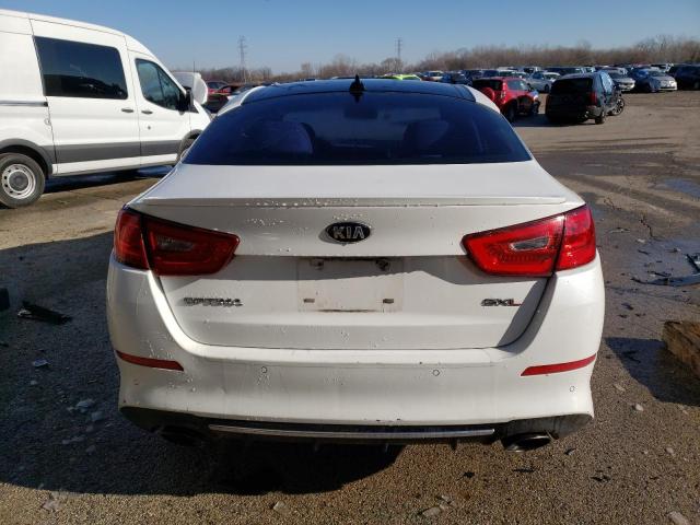 5XXGR4A66EG342685 - 2014 KIA OPTIMA SX WHITE photo 6