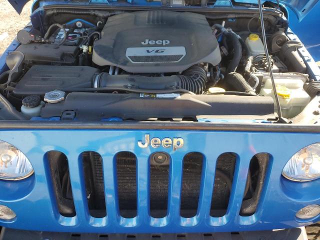 1C4AJWAG8FL594974 - 2015 JEEP WRANGLER SPORT BLUE photo 11