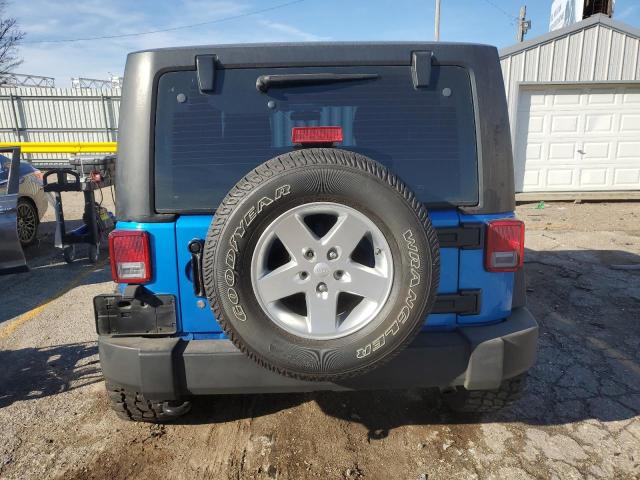 1C4AJWAG8FL594974 - 2015 JEEP WRANGLER SPORT BLUE photo 6