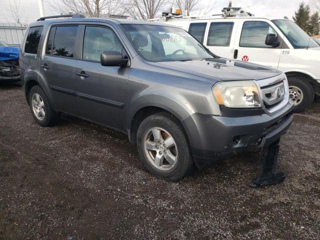 5FNYF4H26AB503971 - 2010 HONDA PILOT LX GRAY photo 4