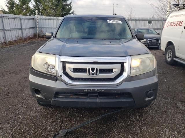 5FNYF4H26AB503971 - 2010 HONDA PILOT LX GRAY photo 5