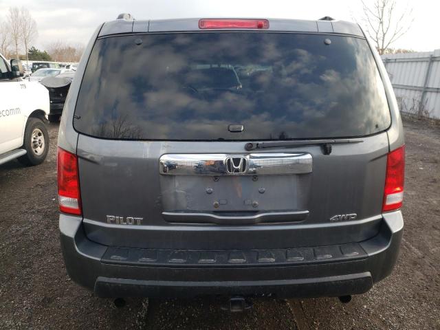 5FNYF4H26AB503971 - 2010 HONDA PILOT LX GRAY photo 6