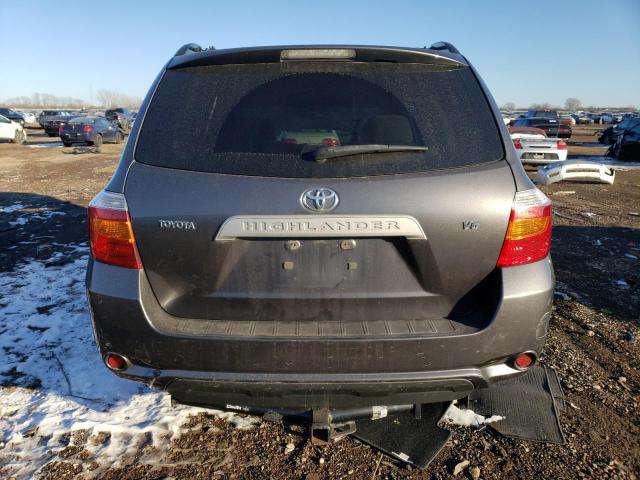 JTEDS41A582053945 - 2008 TOYOTA HIGHLANDER CHARCOAL photo 6