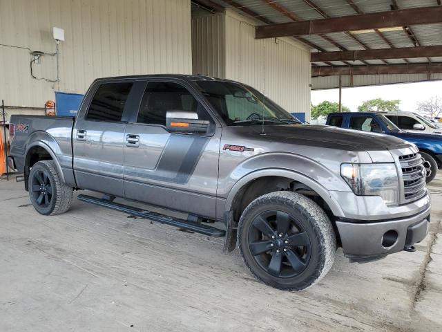 1FTFW1ET0EFC94134 - 2014 FORD F150 SUPERCREW GRAY photo 4