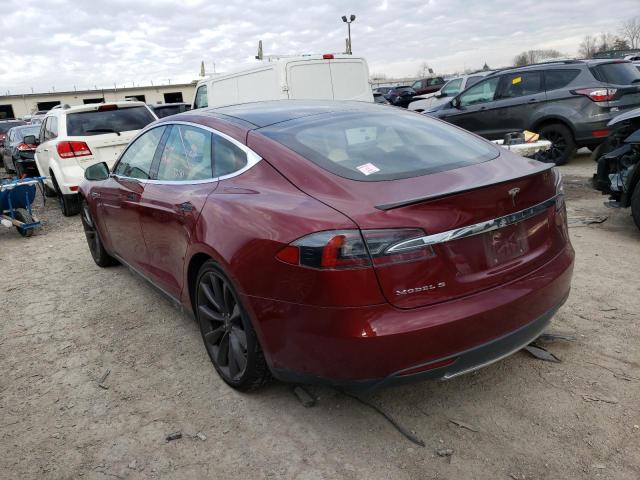 5YJSA1DP4CFS01019 - 2012 TESLA MODEL S ყავისფერი ფოტო 2