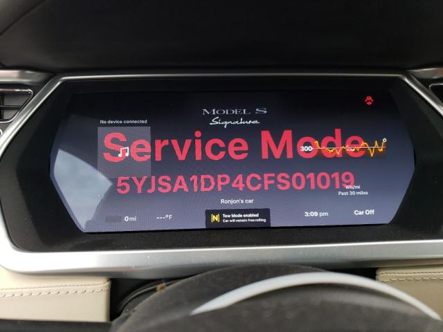 5YJSA1DP4CFS01019 - 2012 TESLA MODEL S ყავისფერი ფოტო 9