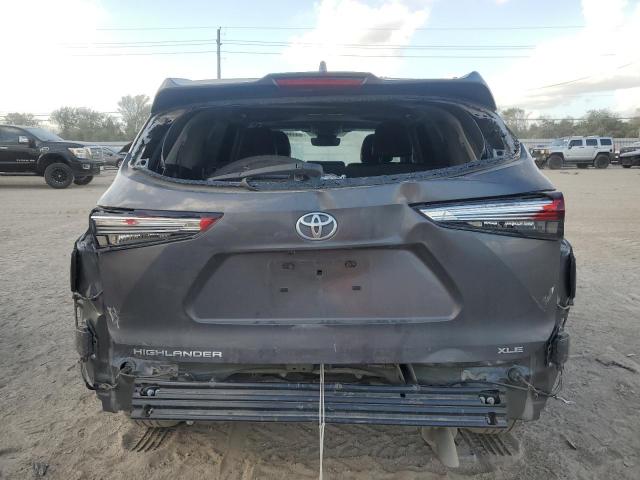5TDGZRAH2NS108928 - 2022 TOYOTA HIGHLANDER XLE Boz foto 6