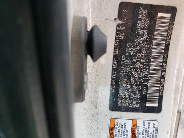 JF1ZNAA17D1718110 - 2013 TOYOTA SCION FR-S თეთრი ფოტო 13