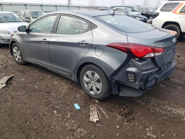 KMHDH4AE9GU568161 - 2016 HYUNDAI ELANTRA SE GRAY photo 2