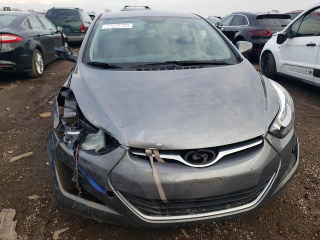 KMHDH4AE9GU568161 - 2016 HYUNDAI ELANTRA SE GRAY photo 5