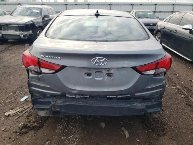 KMHDH4AE9GU568161 - 2016 HYUNDAI ELANTRA SE GRAY photo 6