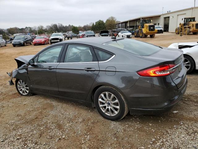 3FA6P0G78HR344752 - 2017 FORD FUSION S GRAY photo 2