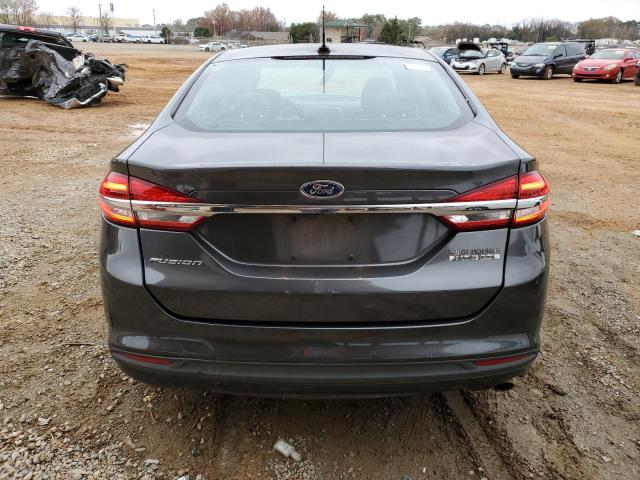 3FA6P0G78HR344752 - 2017 FORD FUSION S GRAY photo 6