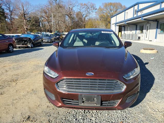 3FA6P0G76FR299355 - 2015 FORD FUSION S BURGUNDY photo 5