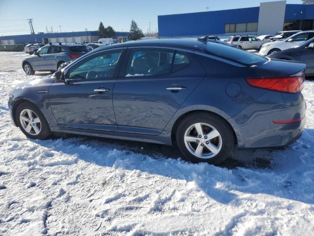 KNAGM4A73F5611185 - 2015 KIA OPTIMA LX BLUE photo 2