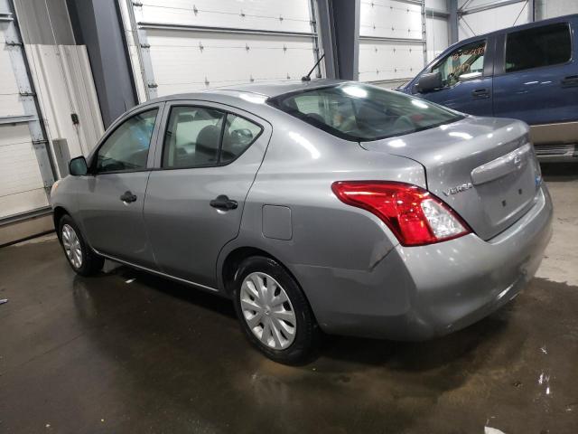 3N1CN7AP7EL844312 - 2014 NISSAN VERSA S GRAY photo 2