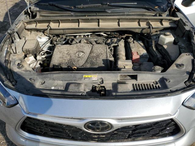 5TDGZRAH9MS054235 - 2021 TOYOTA HIGHLANDER XLE SILVER photo 12