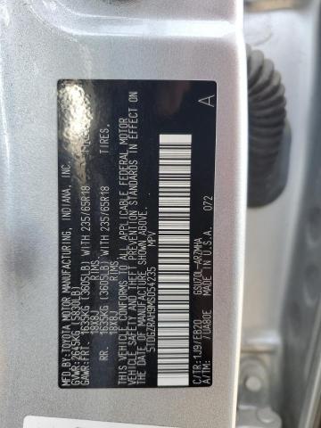 5TDGZRAH9MS054235 - 2021 TOYOTA HIGHLANDER XLE SILVER photo 13