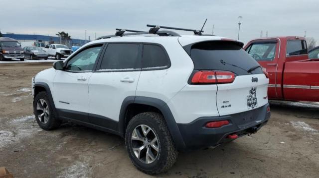 1C4PJMBS3FW662176 - 2015 JEEP CHEROKEE TRAILHAWK WHITE photo 2