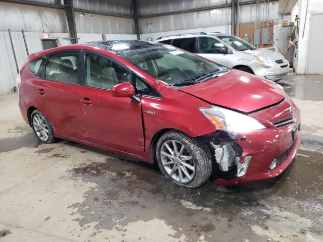 JTDZN3EU9C3017971 - 2012 TOYOTA PRIUS V RED photo 4