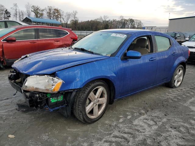 1C3CDZCB0CN243497 - 2012 DODGE AVENGER SXT BLUE photo 1