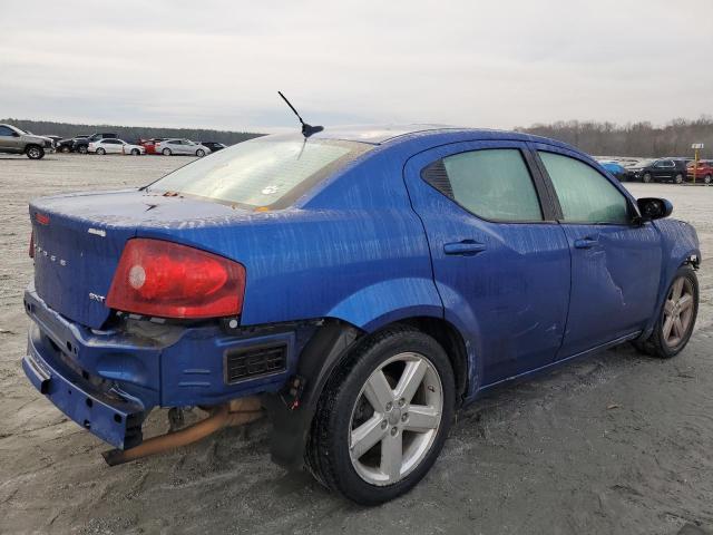 1C3CDZCB0CN243497 - 2012 DODGE AVENGER SXT BLUE photo 3