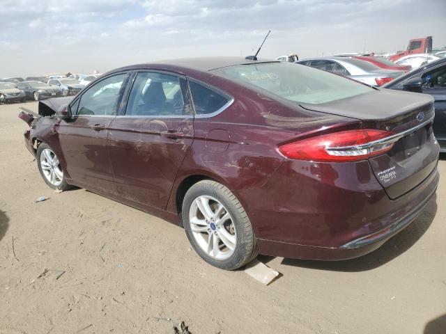 3FA6P0HD4JR285080 - 2018 FORD FUSION SE BURGUNDY photo 2