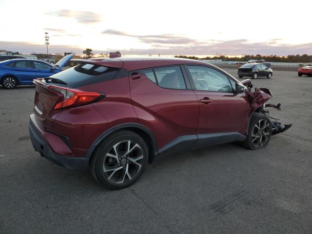 NMTKHMBX5JR052272 - 2018 TOYOTA C-HR XLE BURGUNDY photo 3