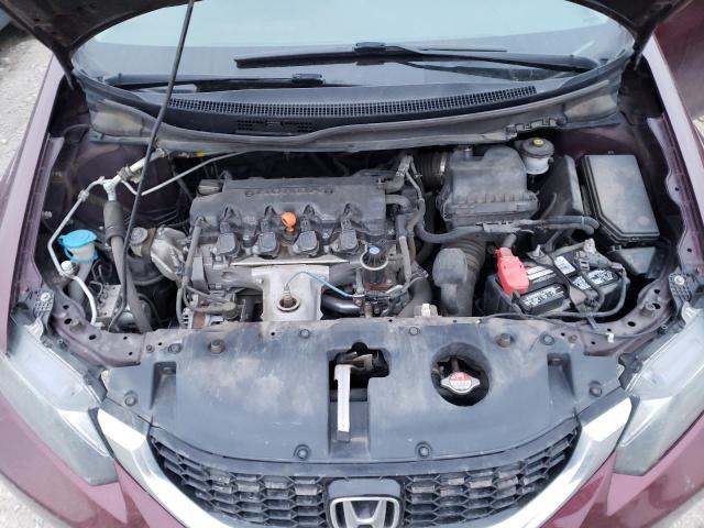 2HGFB2F58FH005231 - 2015 HONDA CIVIC LX MAROON photo 11