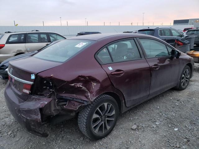 2HGFB2F58FH005231 - 2015 HONDA CIVIC LX MAROON photo 3